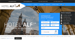 Desktop Screenshot of hotelalf.pl