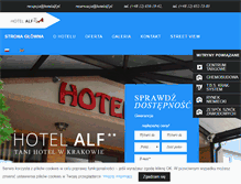Tablet Screenshot of hotelalf.pl
